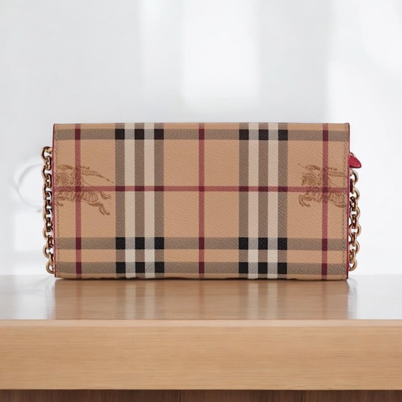Burberry Haymarket Check Henley Coated
Canvas Wallet on Chain Like New! - Picture 11 of 16